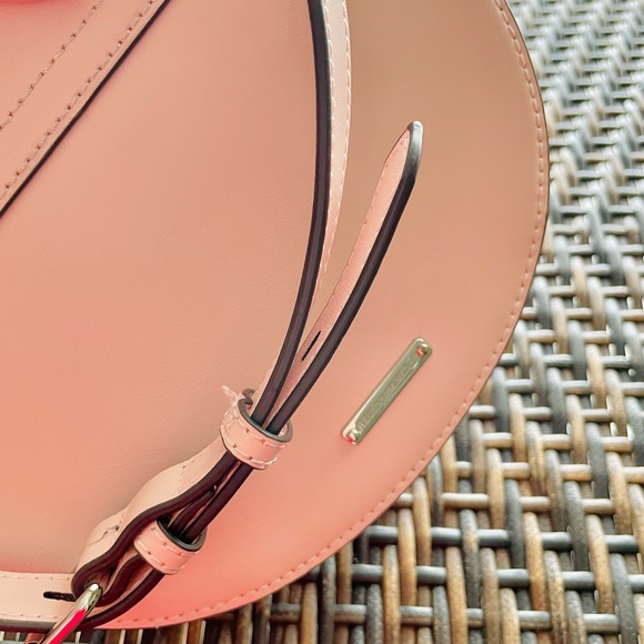 Rebecca Minkoff Leather Ballet Slipper Pink Astor Saddle Bag Crossbody - Picture 10 of 12